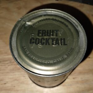 MEAL, COMBAT INDIVIDUAL C-RATIONS, SIDE DISH FRUIT COCKTAIL