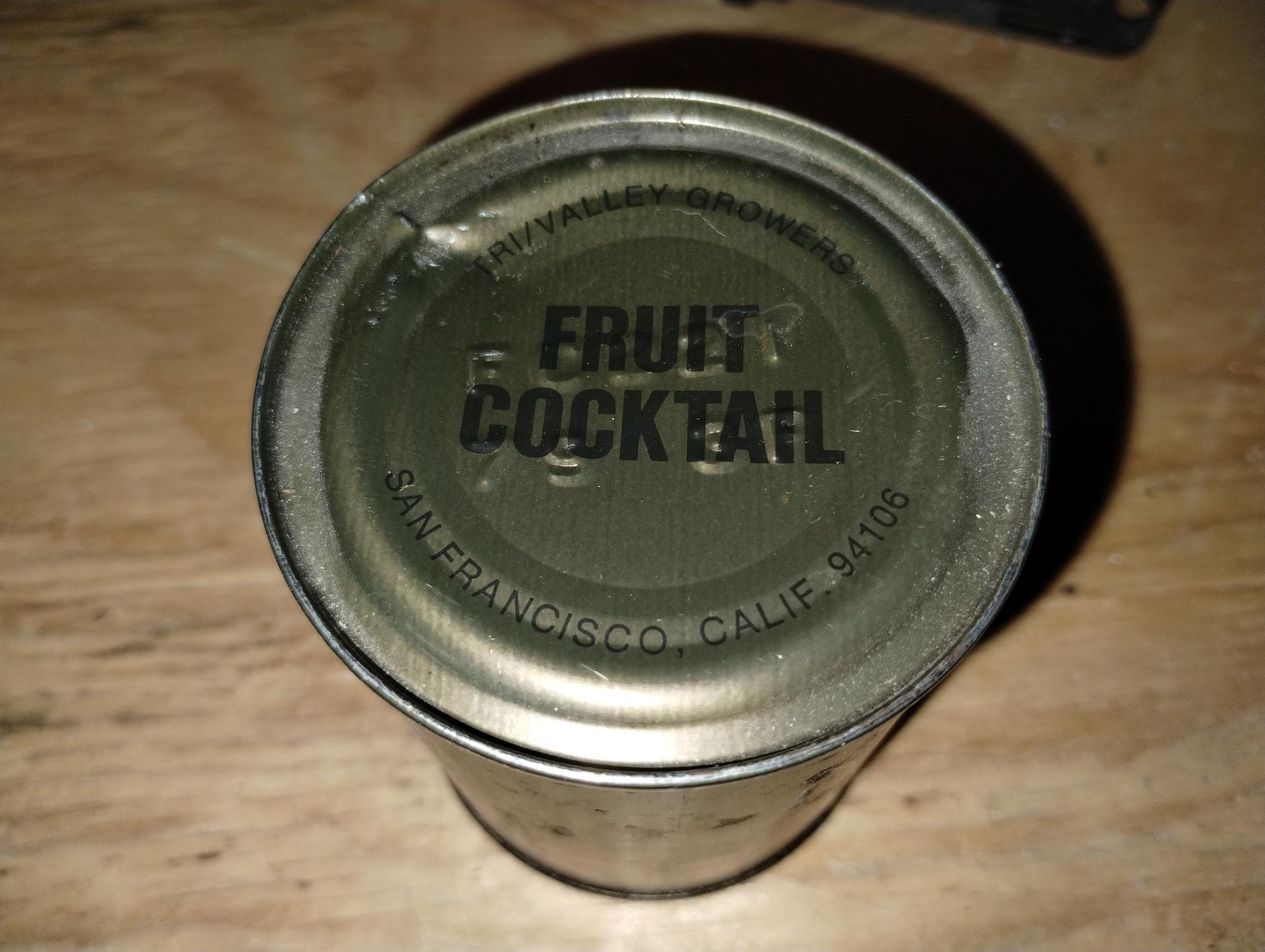 MEAL, COMBAT INDIVIDUAL C-RATIONS, SIDE DISH FRUIT COCKTAIL