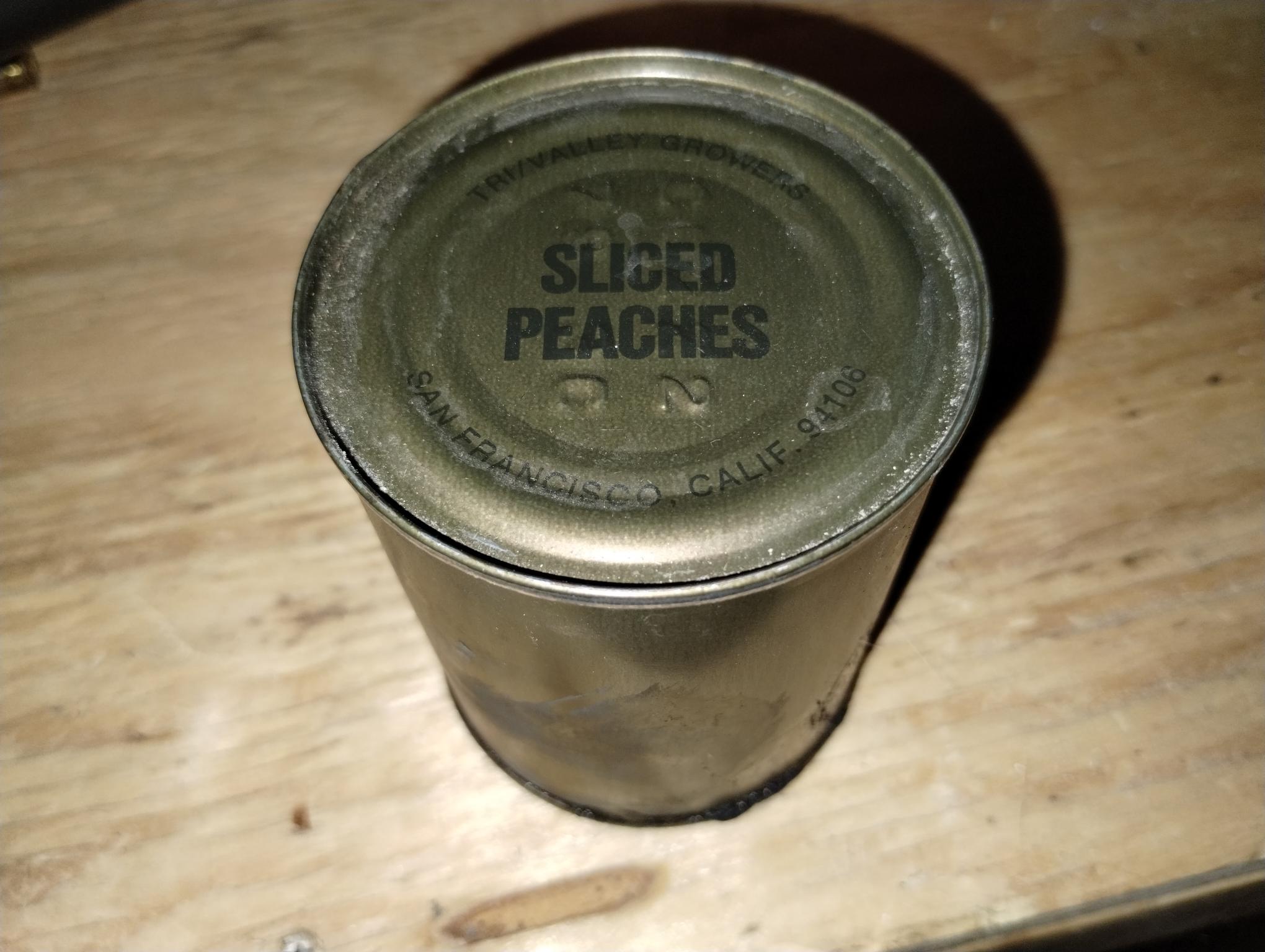 MEAL, COMBAT INDIVIDUAL C-RATIONS, SIDE DISH SLICED PEACHES - Image 2