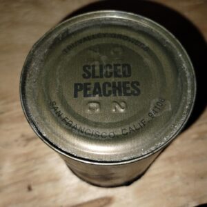 MEAL, COMBAT INDIVIDUAL C-RATIONS, SIDE DISH SLICED PEACHES