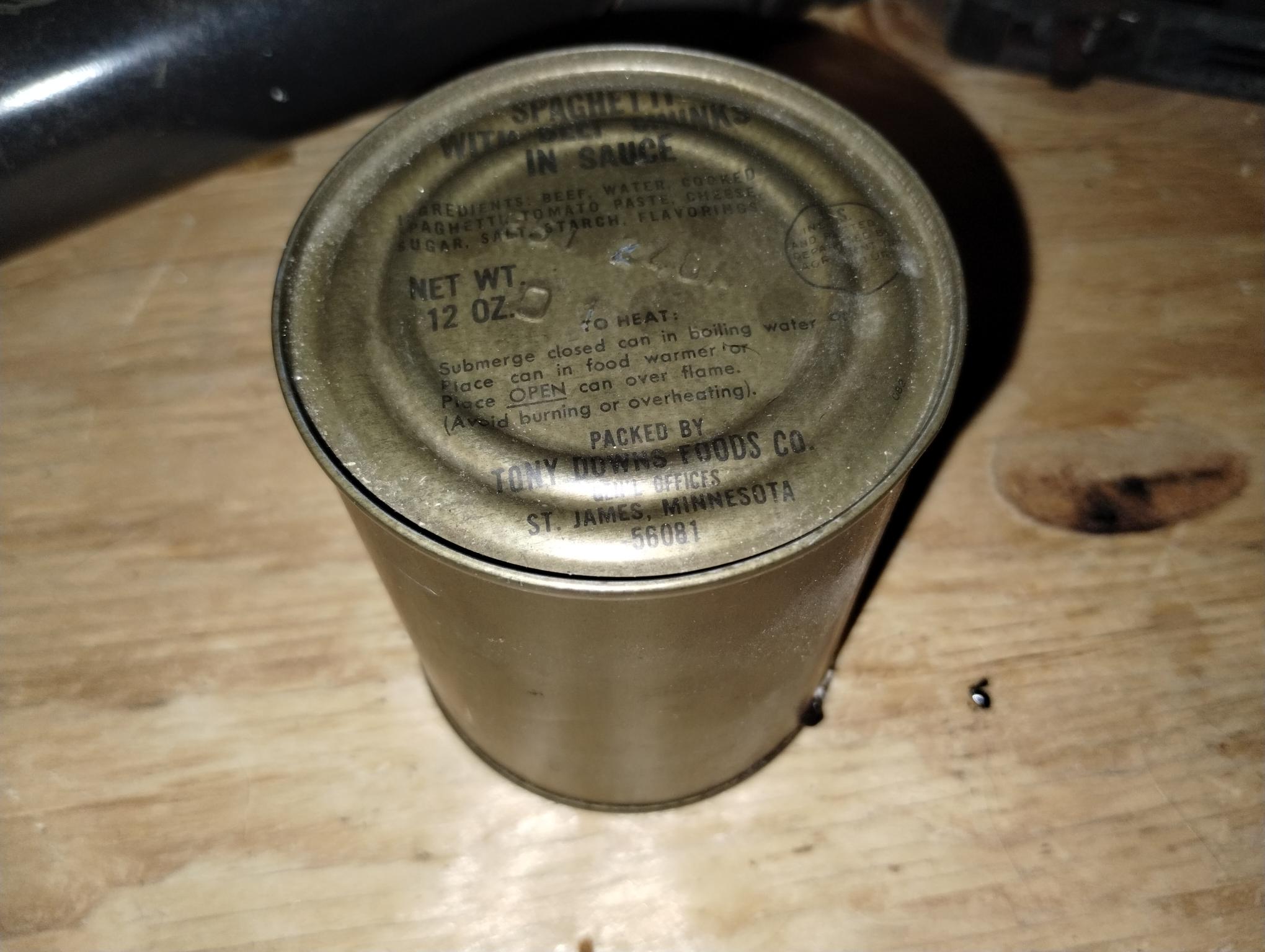 MEAL, COMBAT INDIVIDUAL C-RATIONS, MAIN DISH SPAGHETTI WITH BEEF CHUNKS IN SAUCE - Image 4