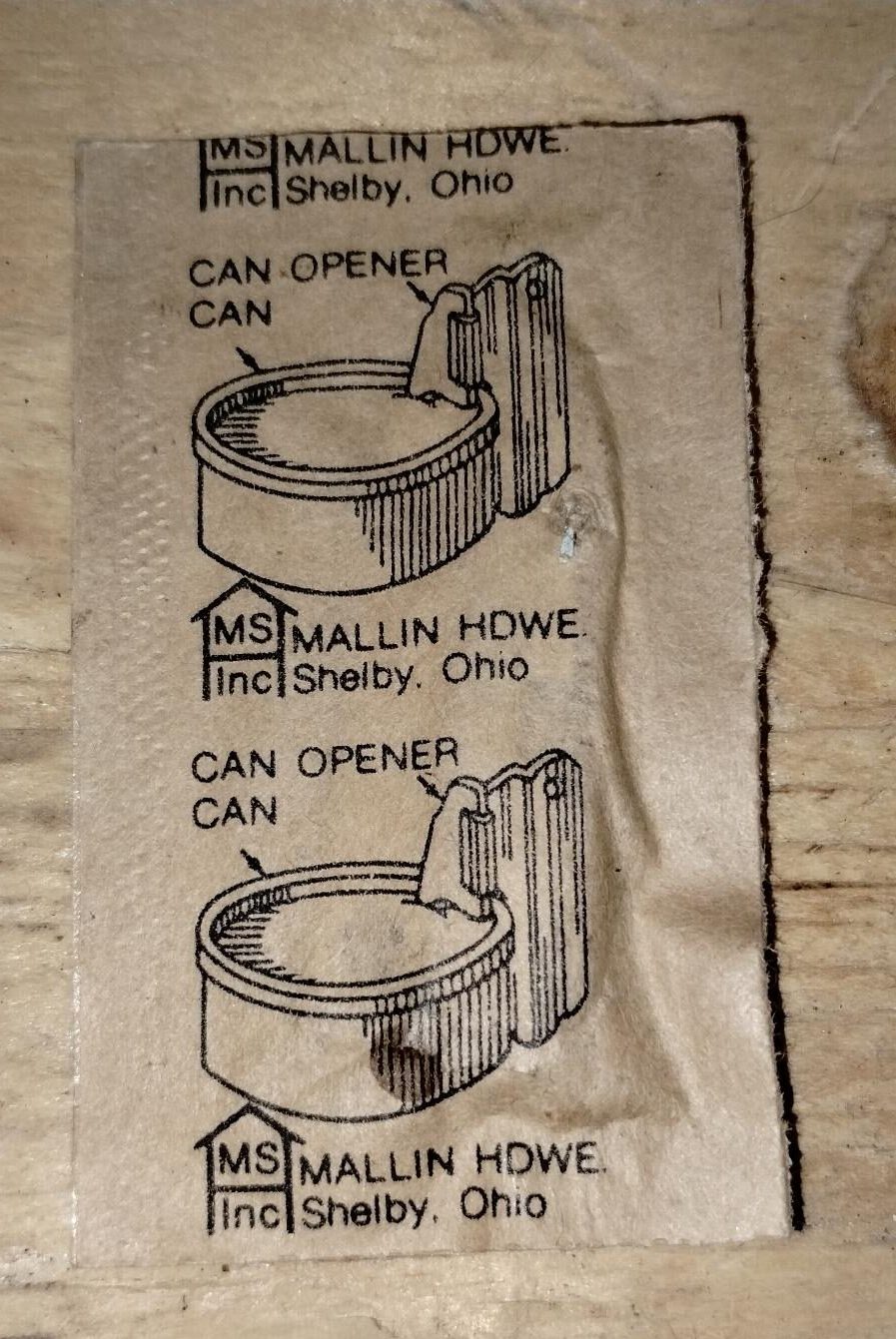 Vietman Era - P38 MEAL, COMBAT INDIVIDUAL C-RATIONS, P-38 CAN OPENER