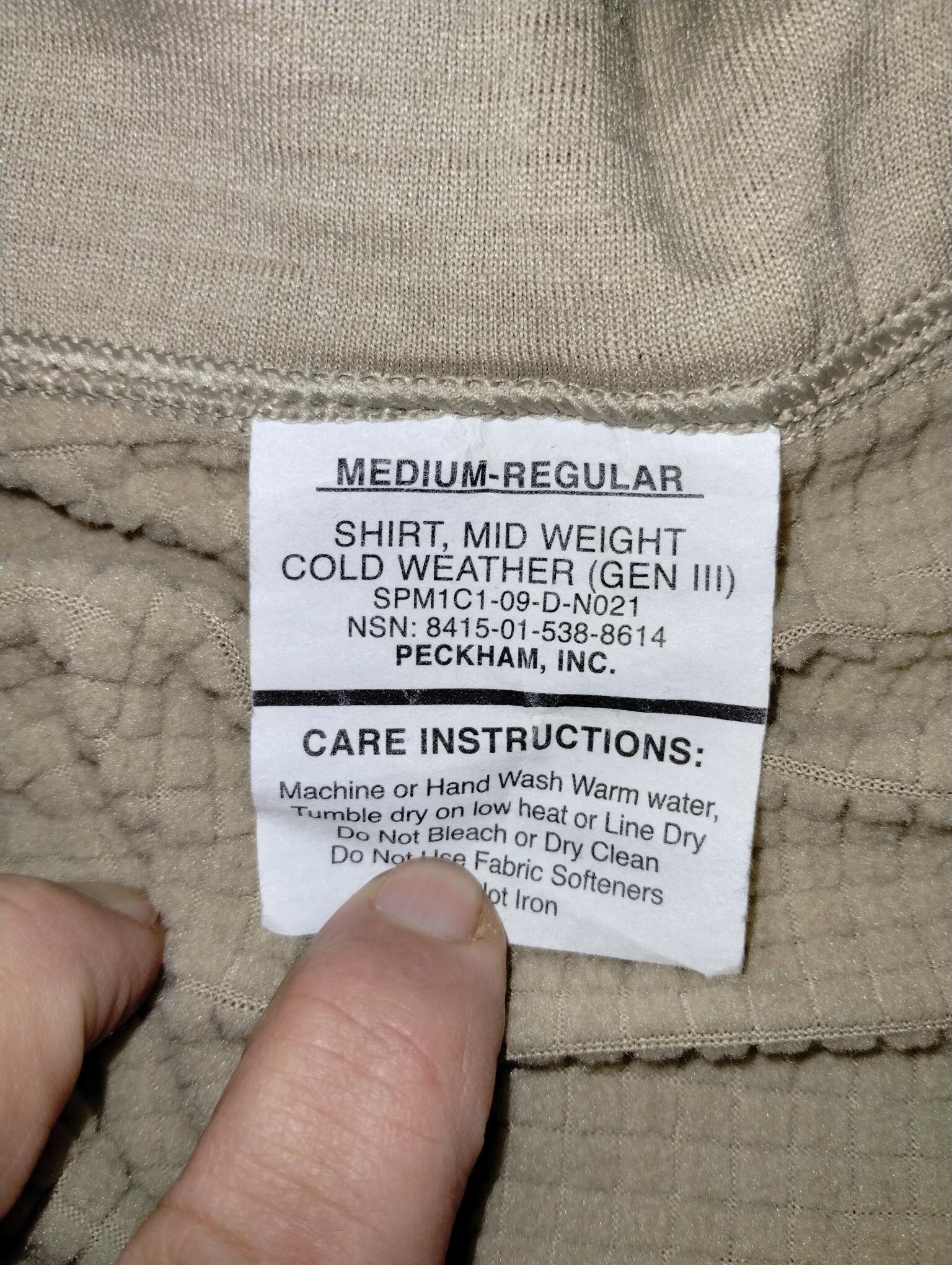 Undershirt Cold Weather waffle style - Image 3