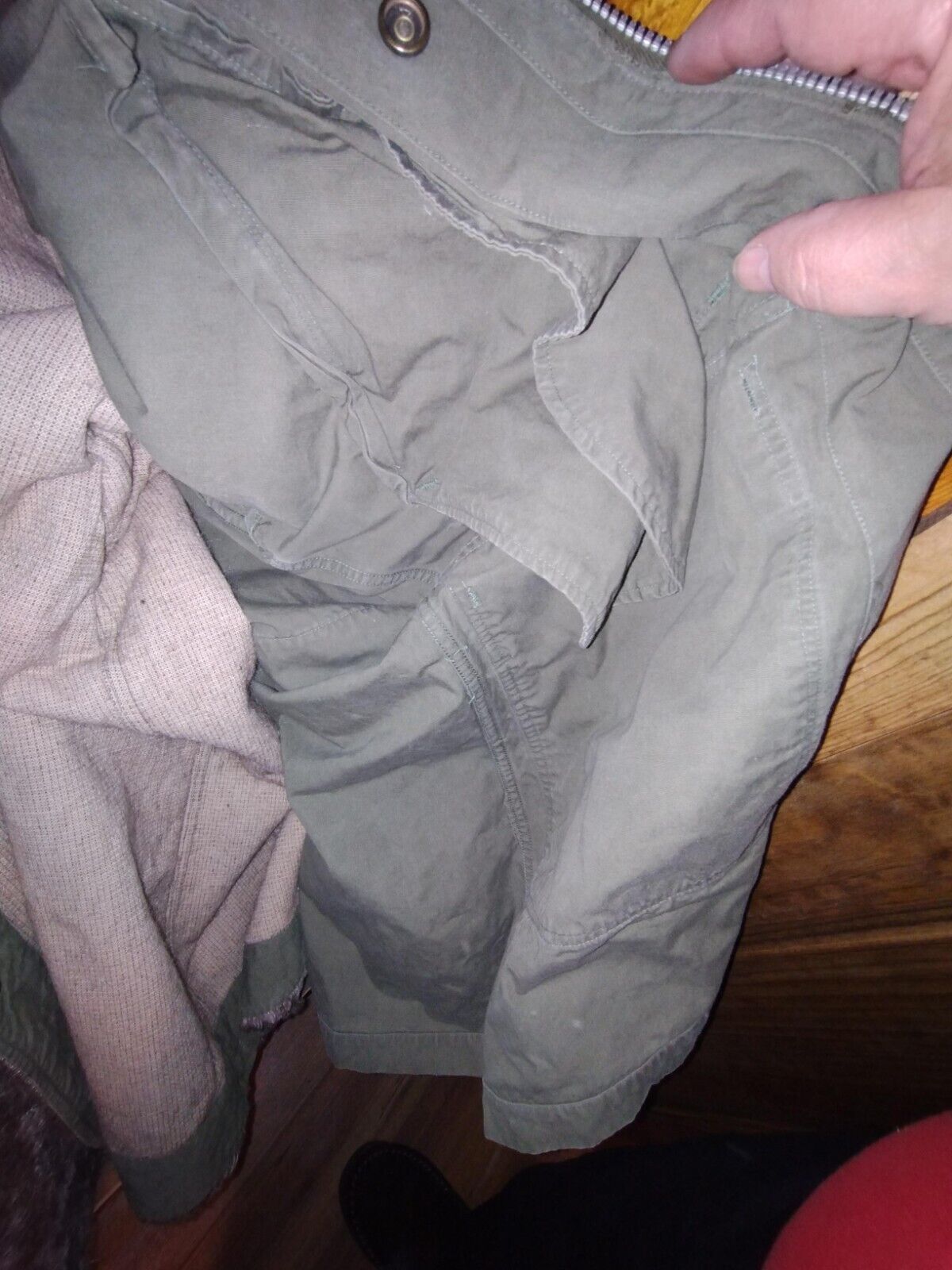 Original M1947 US Fishtail Parka with real Alpaca fur. VERY Rare!! Size Medium - Image 6