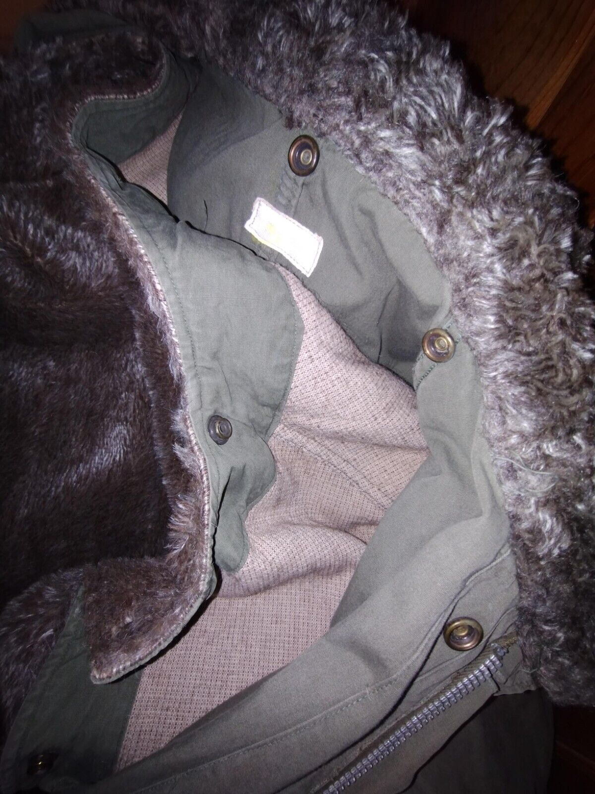 Original M1947 US Fishtail Parka with real Alpaca fur. VERY Rare!! Size Medium - Image 7