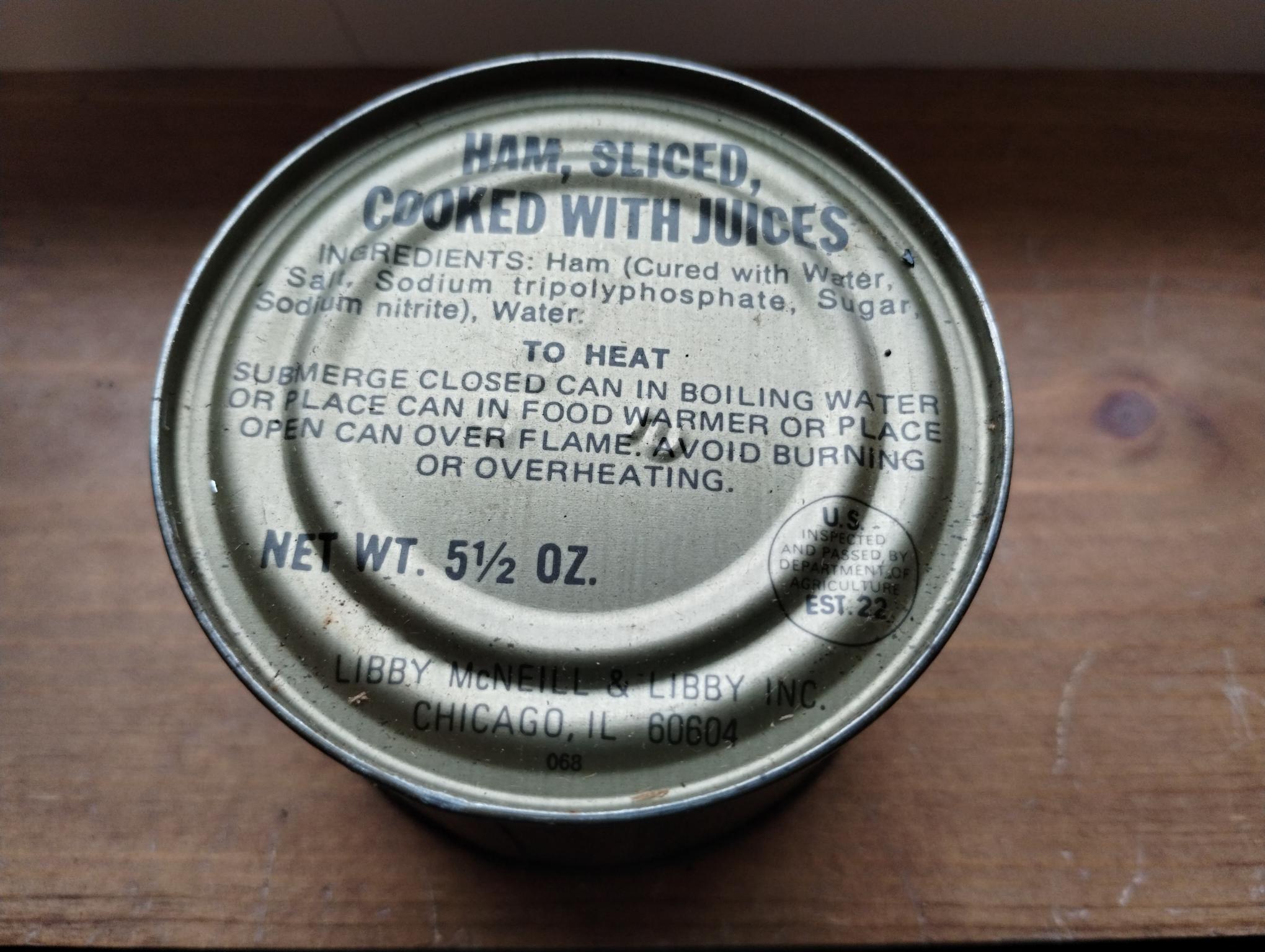 MEAL COMBAT INDIVIDUAL B-3 HAM SLICED, COOKED WITH JUICES meal complete - Image 4