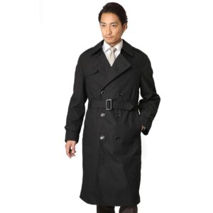 MEN'S US ARMY OVERCOAT (TRENCH COAT), BLACK, W/LINER VARIOUS SIZES