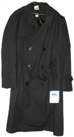 MEN'S US ARMY OVERCOAT (TRENCH COAT), BLACK, W/LINER VARIOUS SIZES - Image 2