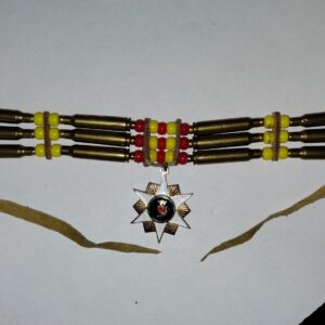 Mens Native American Indian Necklace Vietnam Themed Handmade By Joe Whitehawk